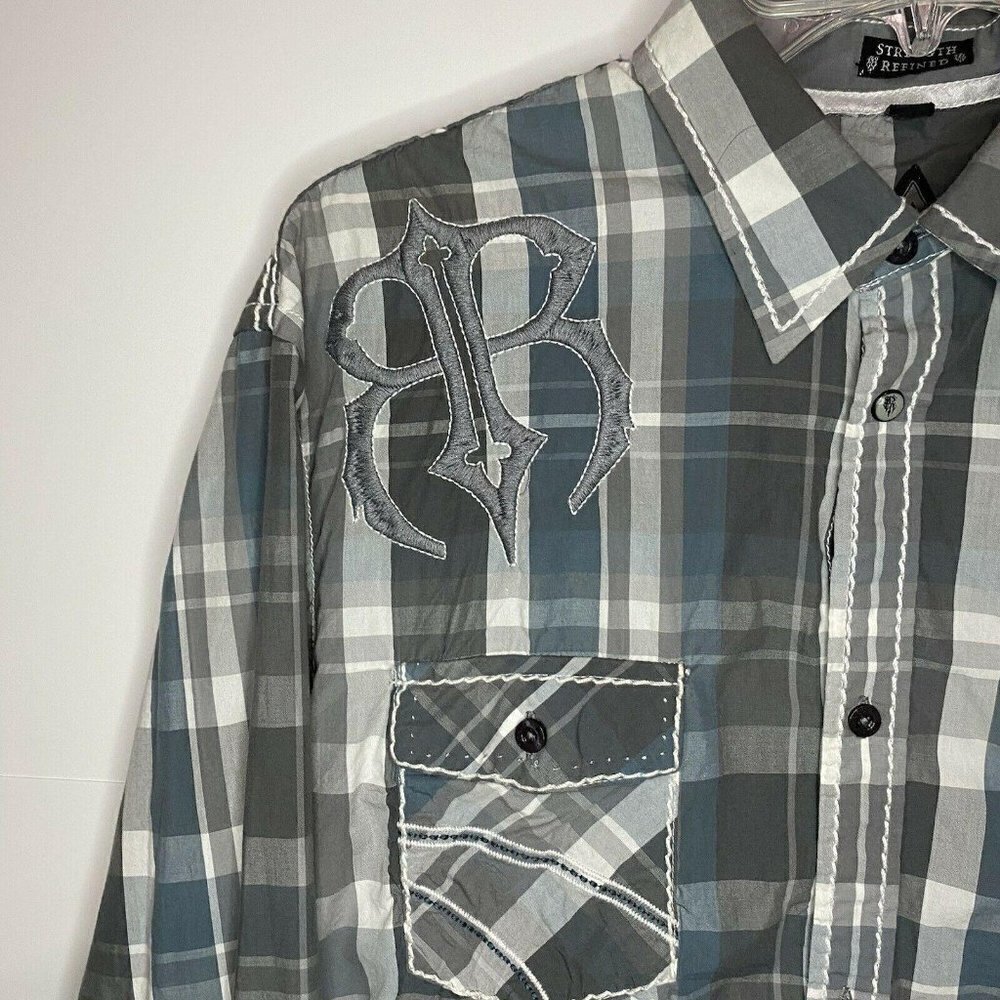 Roar Large Strength Refined Button Down Shirt - image 4